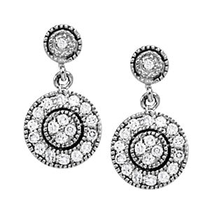Cluster Diamond Earrings · 0.52 ct tw