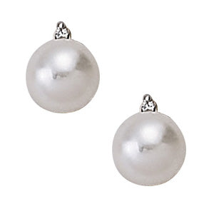 Pearl Gemstone Earrings · 0.06 ct tw
