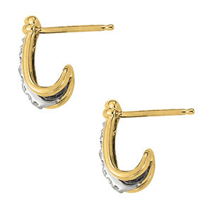 J-hoops Diamond Hoop · 0.06 ct tw