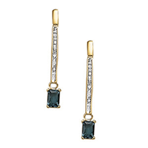 Emerald Gemstone Earrings · 0.03 ct tw