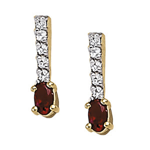 Oval Gemstone Earrings · 0.25 ct tw