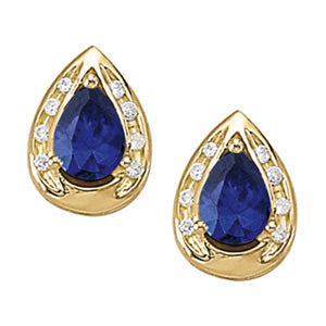Pear Gemstone Earrings · 0.08 ct tw