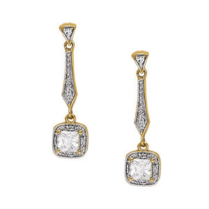 Square Fashion Diamond Earrings · 1.68 ct tw