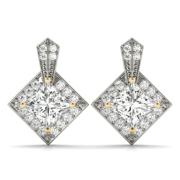 Square Fashion Diamond Earrings · 1.77 ct tw