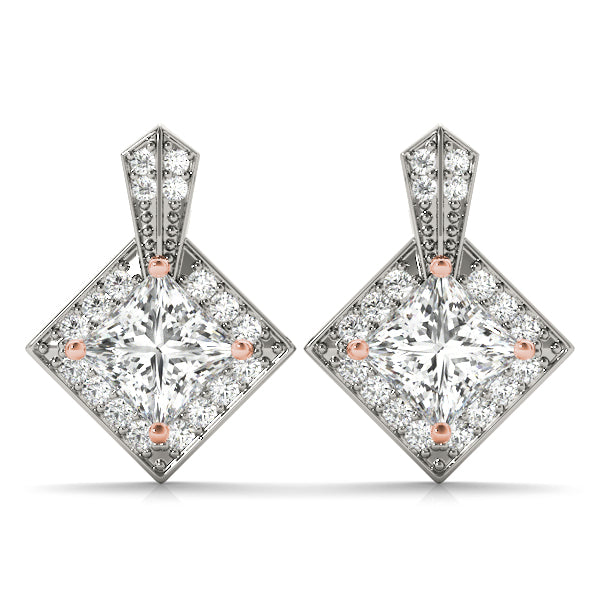 Square Fashion Diamond Earrings · 1.77 ct tw