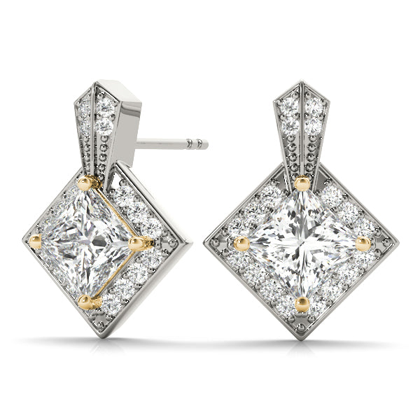 Square Fashion Diamond Earrings · 1.77 ct tw