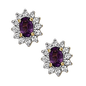 Oval Gemstone Earrings · 0.48 ct tw
