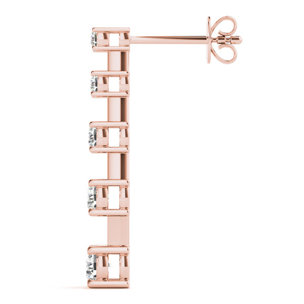 Journey Diamond Earrings · 0.75 ct tw