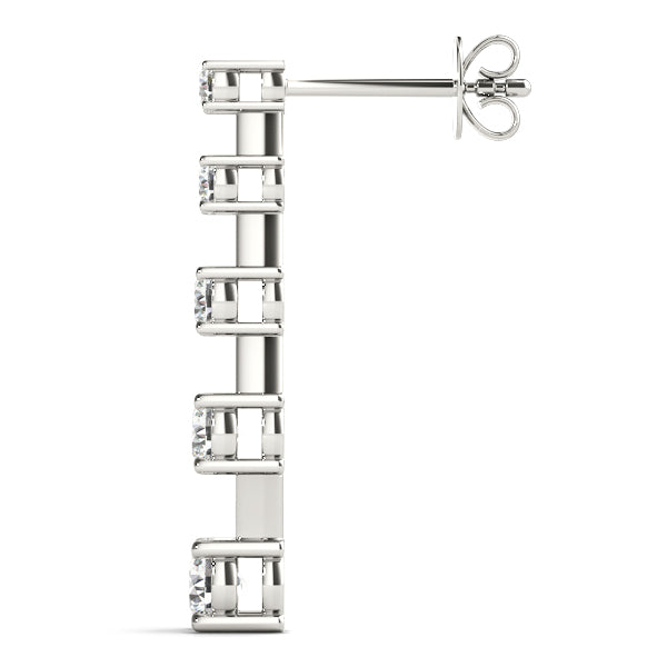 Journey Diamond Earrings · 0.75 ct tw