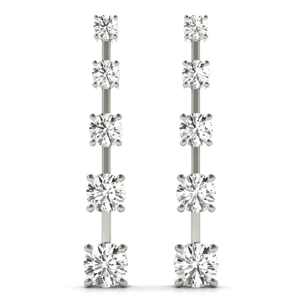 Journey Diamond Earrings · 0.50 ct tw