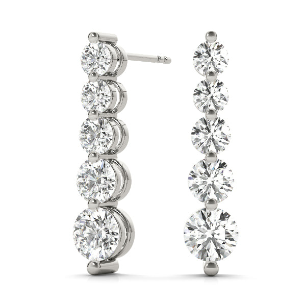 Journey Diamond Earrings · 3.00 ct tw