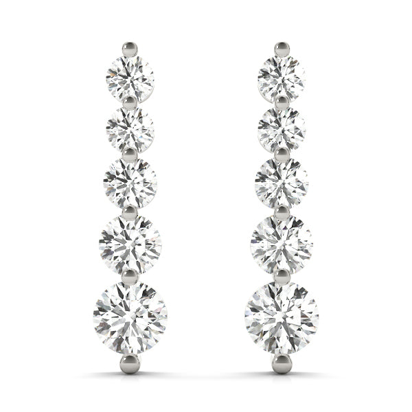 Journey Diamond Earrings · 0.24 ct tw