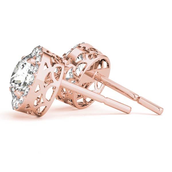 Round Halo Diamond Earrings · 1.87 ct tw