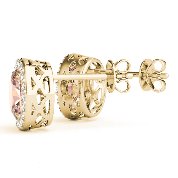 Oval Halo Diamond Earrings · 0.36 ct tw
