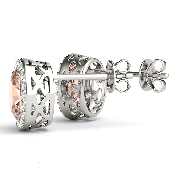 Oval Halo Diamond Earrings · 0.33 ct tw