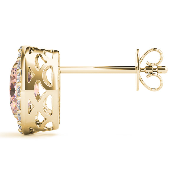 Oval Halo Diamond Earrings · 0.21 ct tw