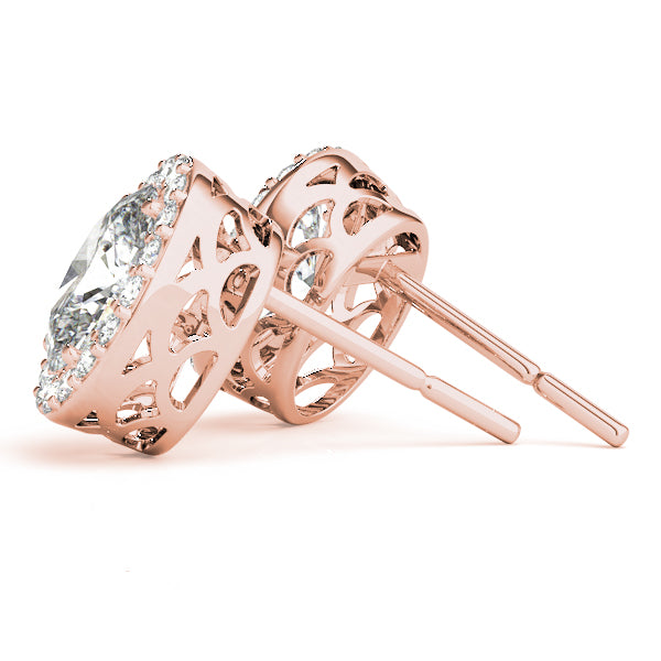Oval Halo Diamond Earrings · 0.30 ct tw