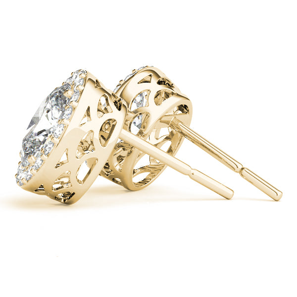 Oval Halo Diamond Earrings · 0.39 ct tw