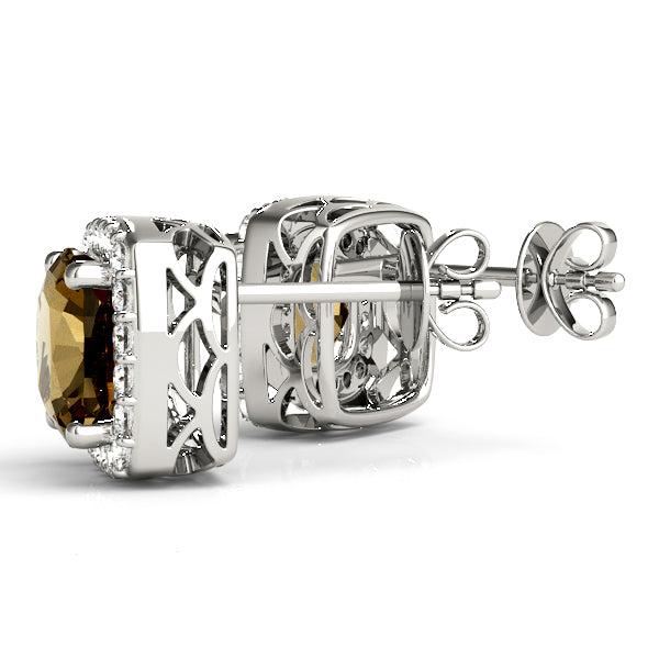 Cushion Halo Diamond Earrings · 2.30 ct tw
