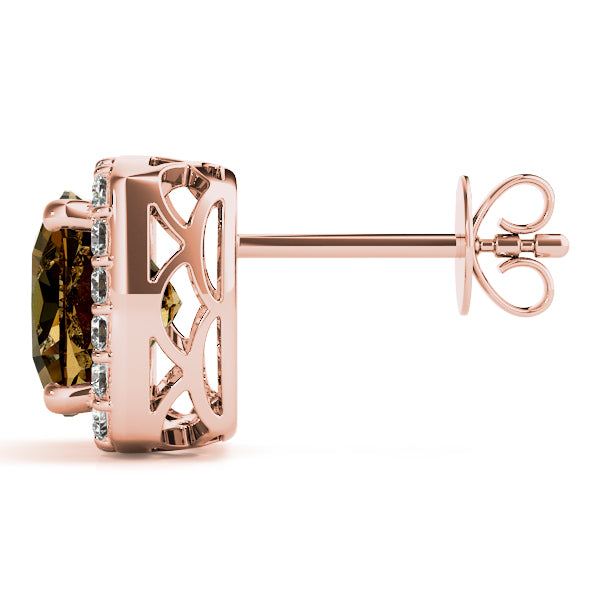 Cushion Halo Diamond Earrings · 0.42 ct tw