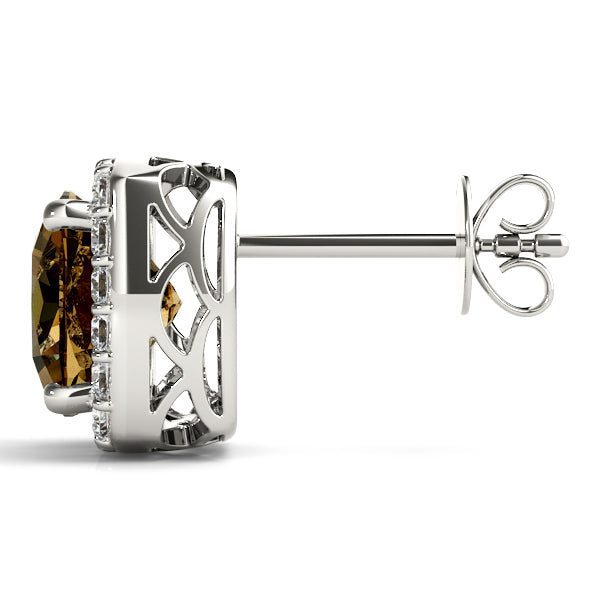 Cushion Halo Diamond Earrings · 1.70 ct tw