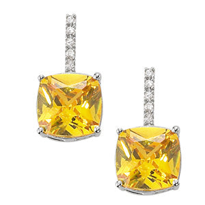Cushion Square Gemstone Earrings · 0.07 ct tw