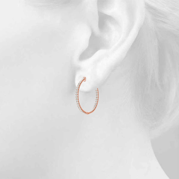 Standard Hoops Diamond Hoop · 0.41 ct tw