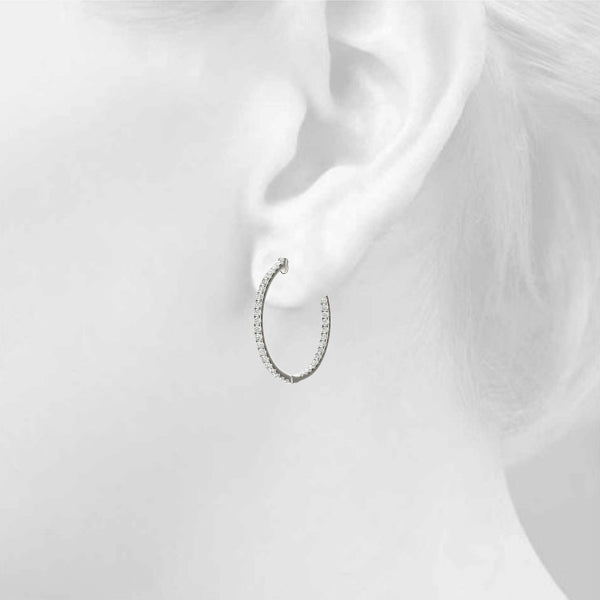 Standard Hoops Diamond Hoop · 0.41 ct tw