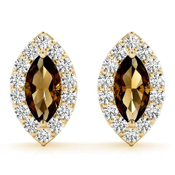 Marquise Halo Diamond Earrings · 0.30 ct tw