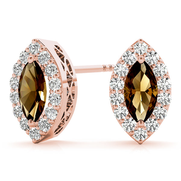 Marquise Halo Diamond Earrings · 0.30 ct tw