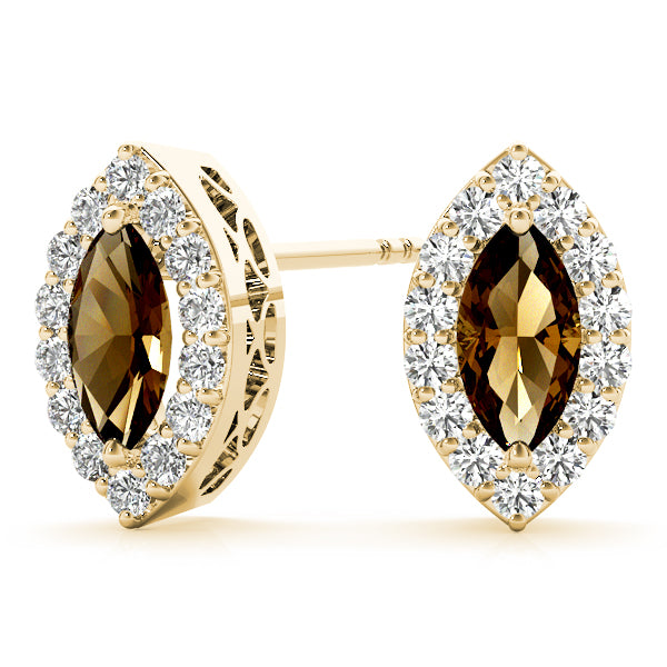 Marquise Halo Diamond Earrings · 0.21 ct tw