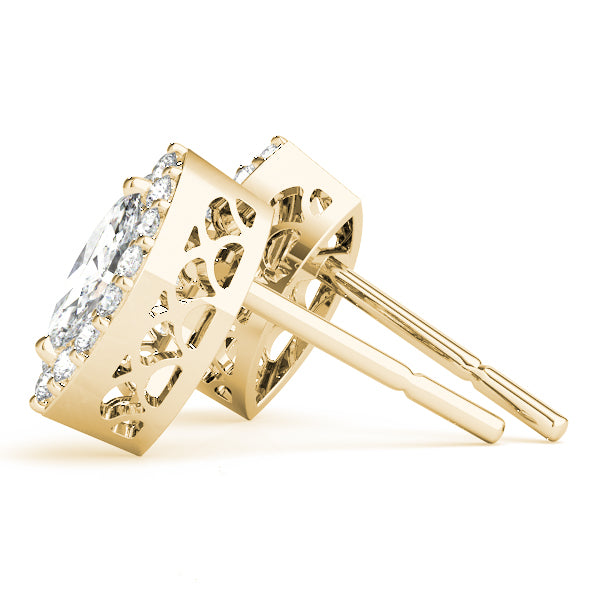 Marquise Halo Diamond Earrings · 0.30 ct tw