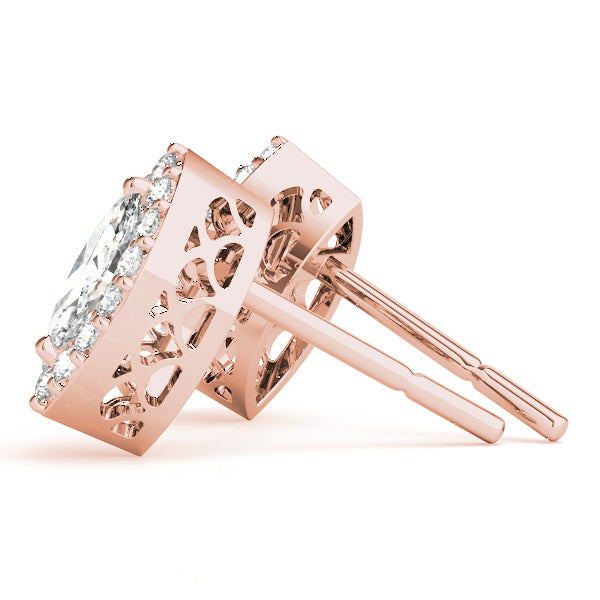Marquise Halo Diamond Earrings · 0.30 ct tw