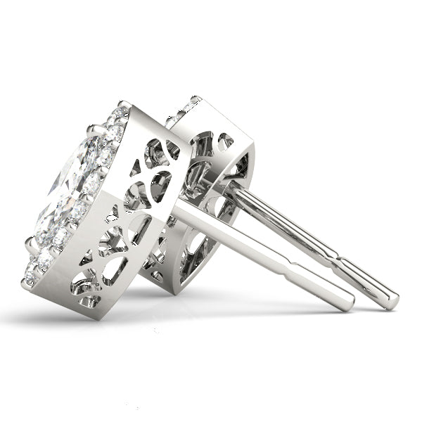 Marquise Halo Diamond Earrings · 0.27 ct tw