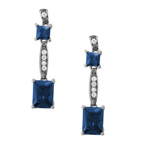 Emerald Gemstone Earrings · 0.10 ct tw