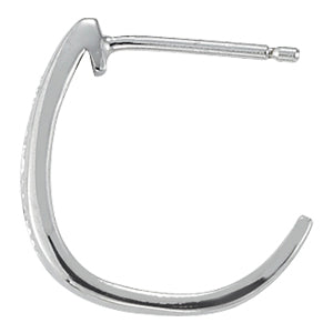 J-hoops Diamond Hoop · 0.02 ct tw