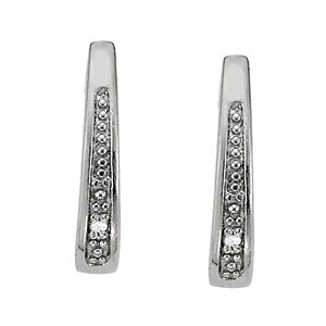 J-hoops Diamond Hoop · 0.02 ct tw