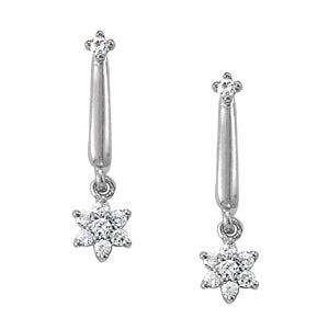 Cluster Diamond Earrings · 0.18 ct tw