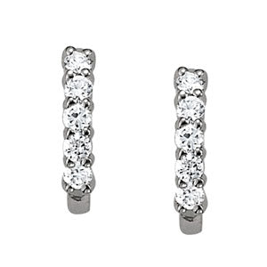 J-hoops Diamond Hoop · 0.30 ct tw