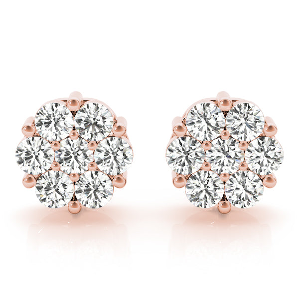 Cluster Diamond Earrings · 0.49 ct tw