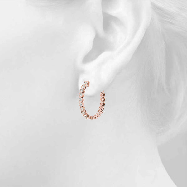 Standard Hoops Diamond Hoop · 1.05 ct tw