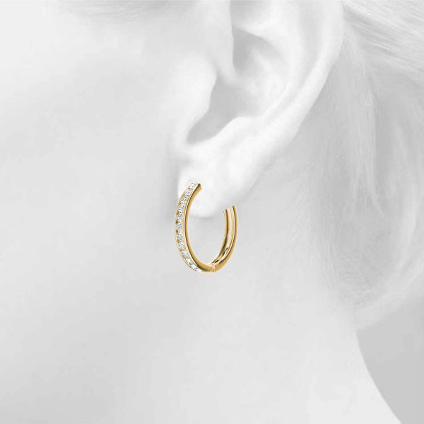 Standard Hoops Diamond Hoop · 0.48 ct tw