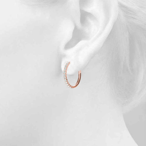 Standard Hoops Diamond Hoop · 1.08 ct tw