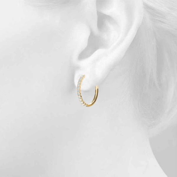 Standard Hoops Diamond Hoop · 0.72 ct tw