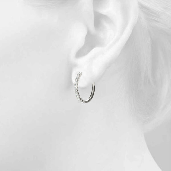 Standard Hoops Diamond Hoop · 0.60 ct tw