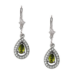 Pear Gemstone Earrings · 0.20 ct tw