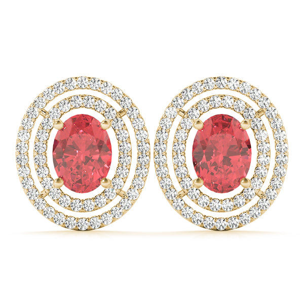 Oval Gemstone Earrings · 0.99 ct tw