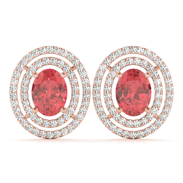 Oval Gemstone Earrings · 0.99 ct tw