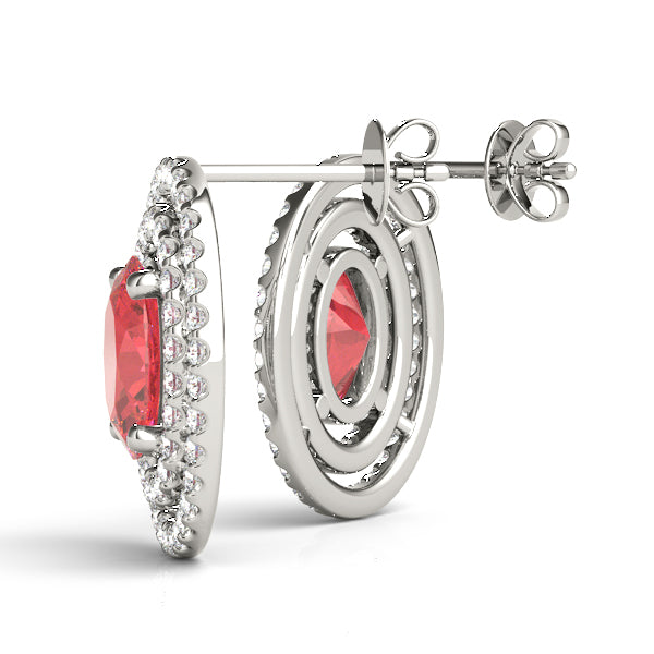 Oval Gemstone Earrings · 0.87 ct tw