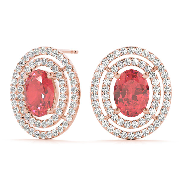 Oval Gemstone Earrings · 0.87 ct tw